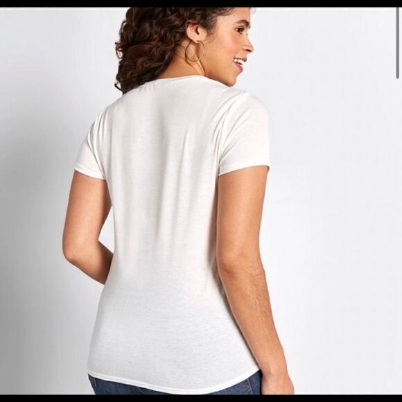 MODCLOTH OPEN MIND LACE TOP IN IVORY SIZE 1X - Picture 2 of 11